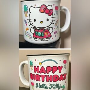 Sanrio Hello Kitty Glittery Happy Birthday Ceramic Mug 20oz